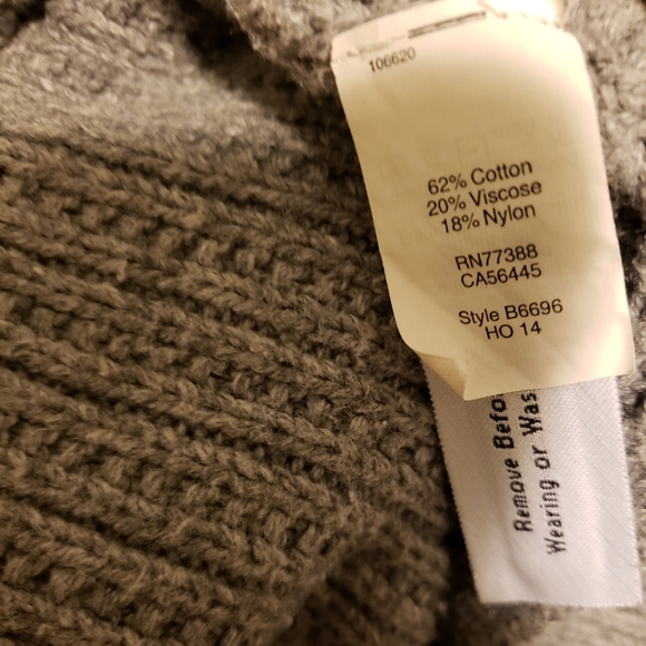 Madewell gray knit cotton crewneck sweater Sz M - Picture 4 of 4